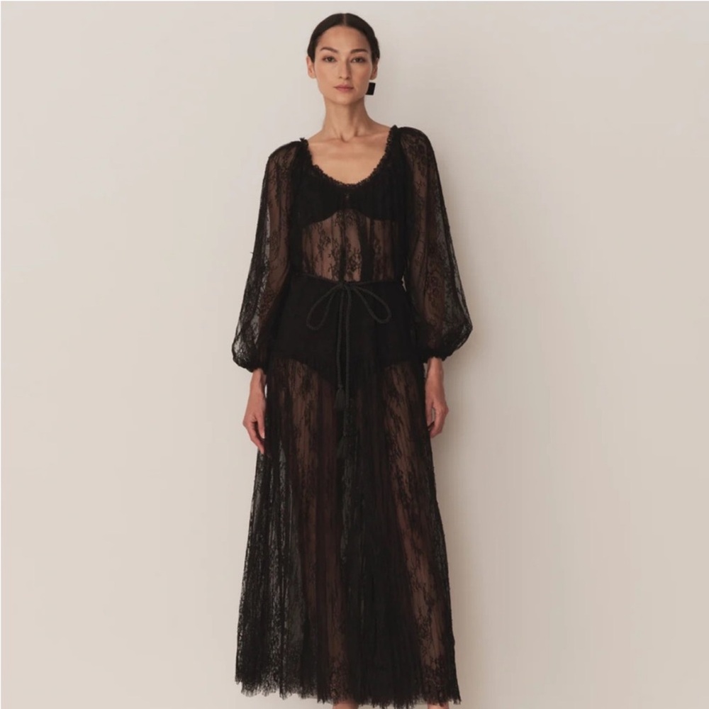 Brand New Doen Nevaeh Dress IN black sz XS